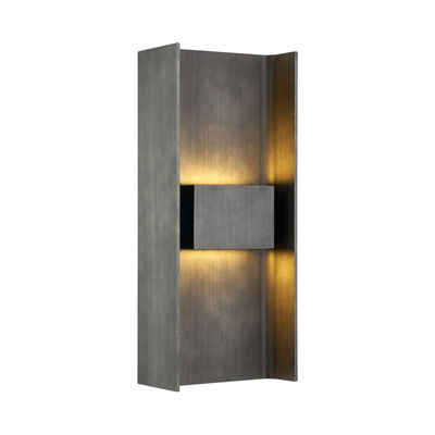 One Light Wall Sconce Weathered Graphite Finish with Clear Seeded Glass Troy Lighting B7281 Mccarthy 