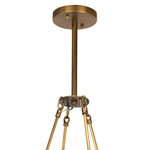 Manchester Antique Brass Eight-Light Chandelier, image 2