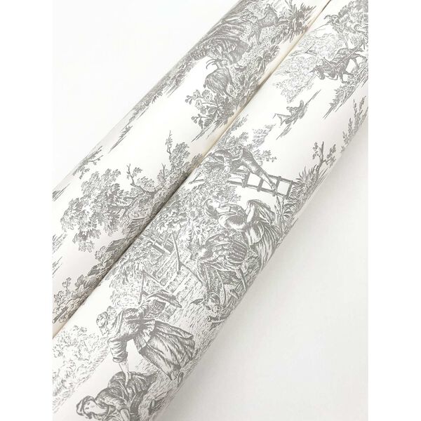 Campagne Toile Grey Wallpaper, image 5