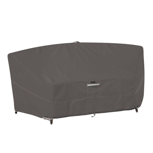 Maple Dark Taupe Patio Curved Modular Sectional Sofa Cover, image 1