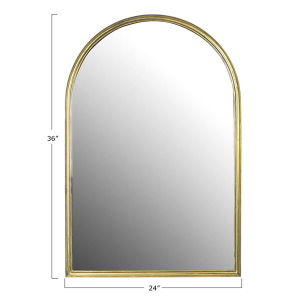 Gold 24 x 36-Inch Arched Wall Mirror, image 5
