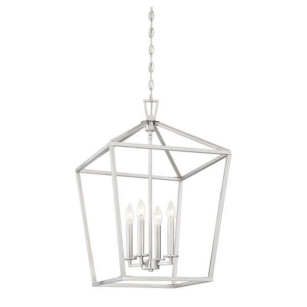 Anna Brushed Nickel 17-Inch Four-Light Pendant, image 3