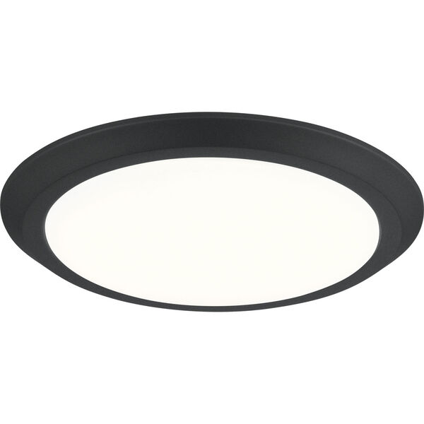 Verge Earth Black 16-Inch LED Flush Mount with White Acrylic Shade, image 3