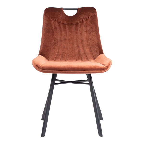 Tyler Brown and Matte Black Dining Chair, image 3