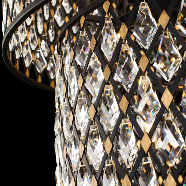 Windsor Carbon and Havana Gold 21-Light 4 Tier Crystal Chandelier, image 6