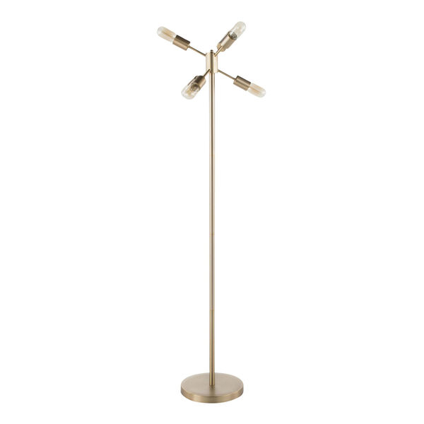Spark Antique Brass Six-Light Floor Lamp, image 4