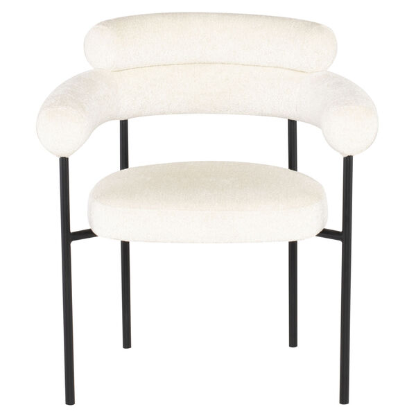 Portia Coconut and Black Dining Chair, image 3