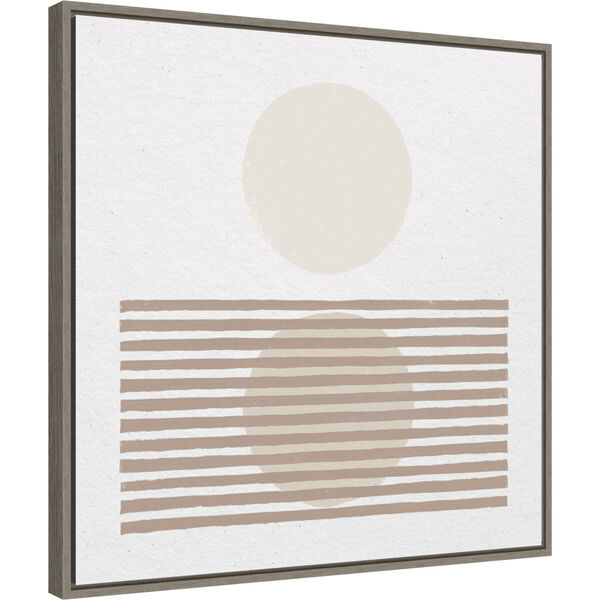 Moira Hershey Gray Reflection I Neutral 22 x 22 Inch Wall Art, image 2