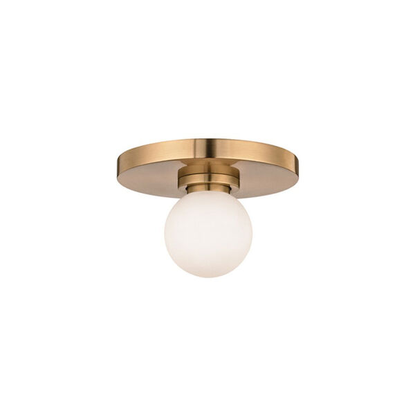 Taft Aged Brass LED 5-Inch One-Light Bath Sconce, image 1
