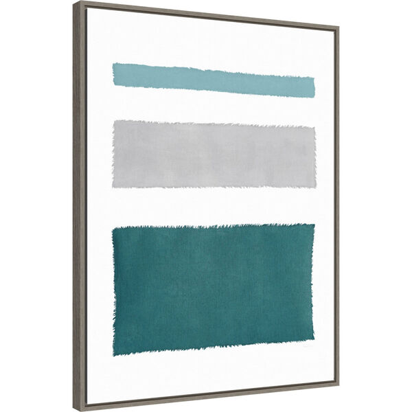 Piper Rhue Gray Painted Weaving Iv Blue Green 23 x 30 Inch Wall Art, image 2