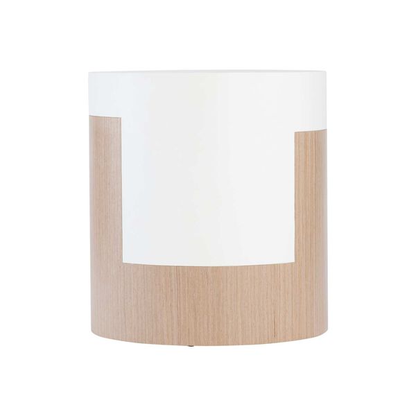 Modulum White and Natural Side Table, image 4