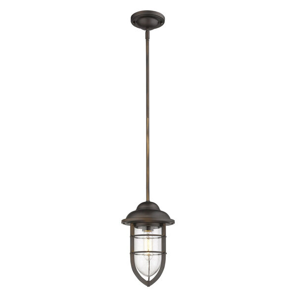 Dylan Oil Rubbed Bronze One-Light Outdoor Convertible Mini-Pendant, image 2