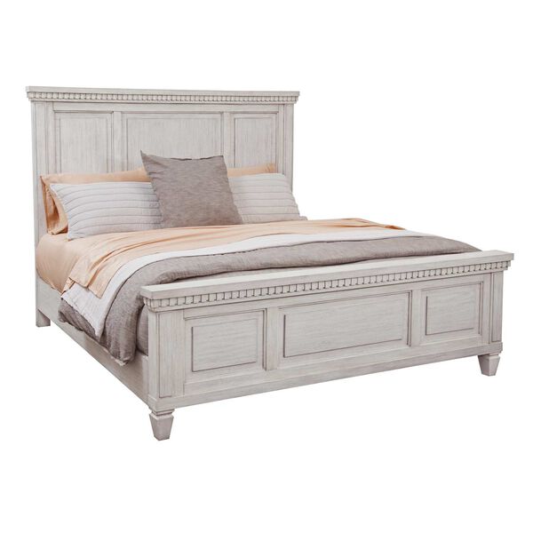 Salter Path Oyster White Wire Brushed Panel Bed, image 1