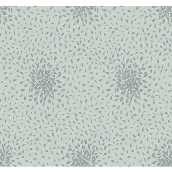 Petite Leaves Spa and Silver Wallpaper, image 2