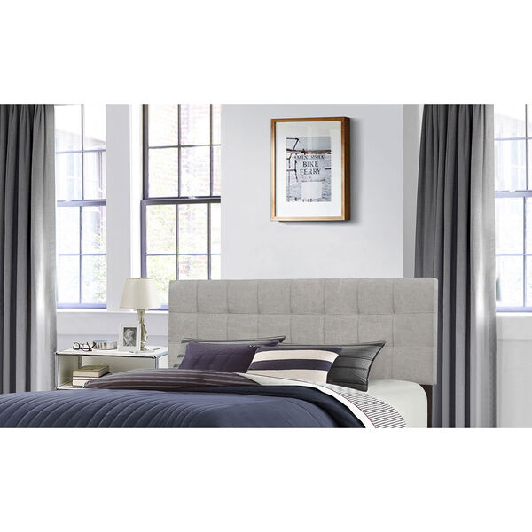 Delaney Full/Queen Headboard without Frame - Glacier Gray Fabric, image 1