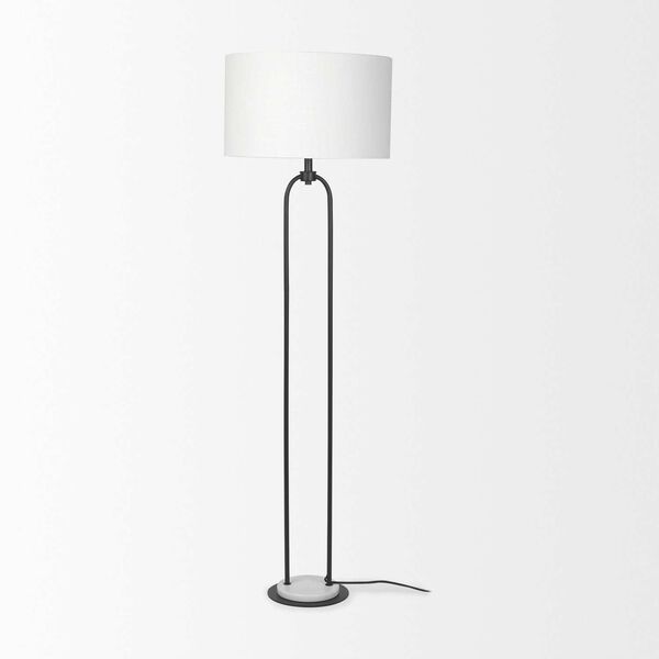 Sarah Black and White Floor Lamp, image 2