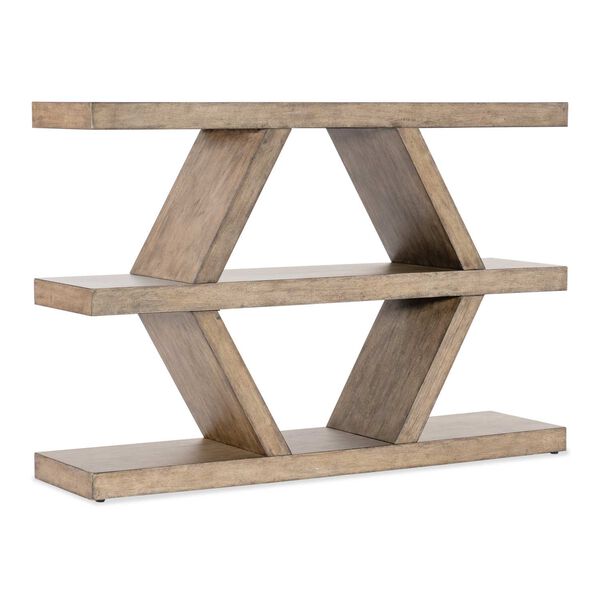 Commerce and Market Light Natural Geo Lines Console Table, image 1