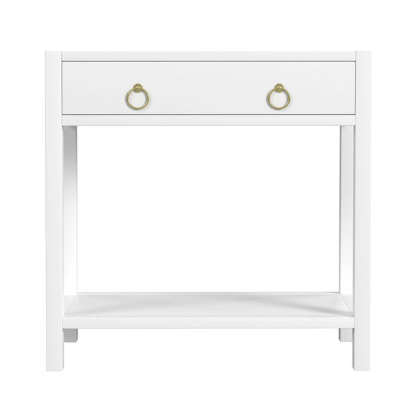 Lark White 30-Inch Nightstand with Drawer, image 3