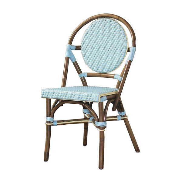 Paris Bistro Blue Outdoor Dining Chair, Set of 2, image 1