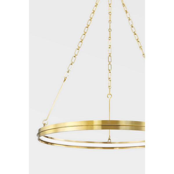 Rosendale Aged Brass Integrated LED 28-Inch Chandelier, image 2