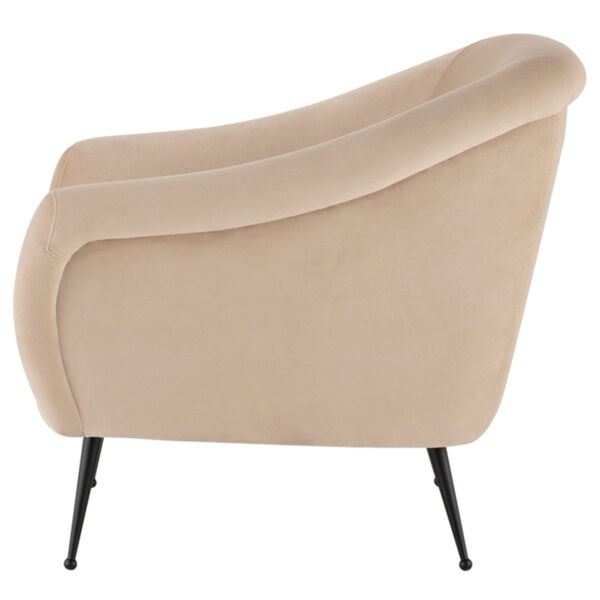 Lucie Beige and Black Occasional Chair, image 3