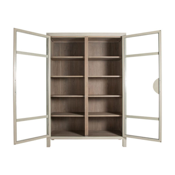 Elias Cerused White and Natural Bay Cabinet, image 2
