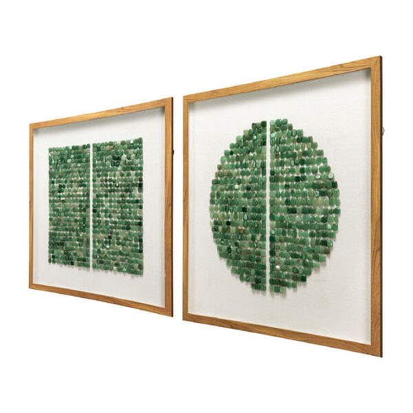 Elos Green Shadow Box Wall Decor, Set of Two, image 3