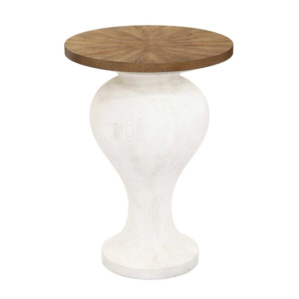 Pulaski Accents Brown 18-Inch Round Urn Shaped Accent Table, image 1