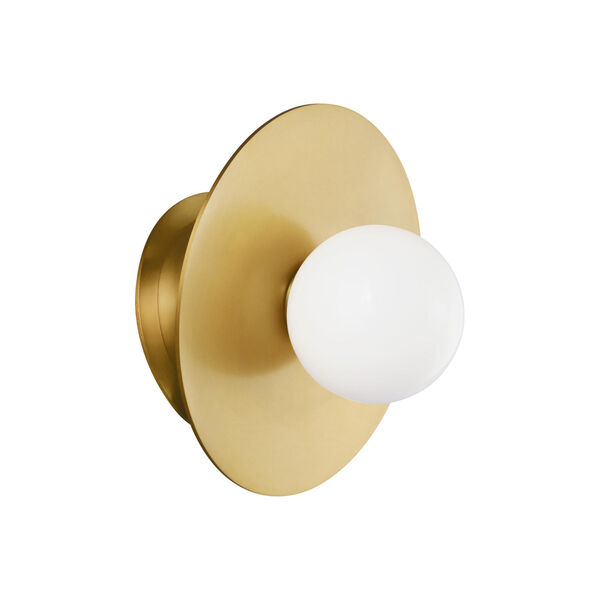 Nodes Burnished Brass 8-Inch One-Light Wall Sconce, image 2