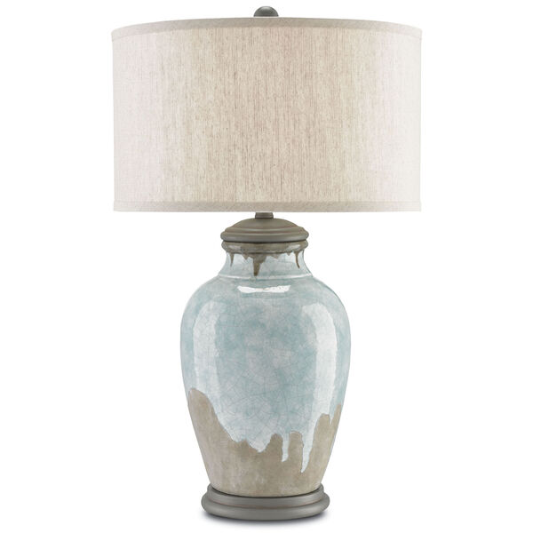 Chatswood Blue-Green, Gray, and Hiroshi Gray One-Light Table Lamp, image 2
