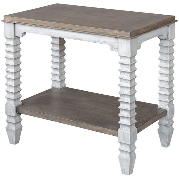 Calypso Gray and White Side Table, image 2