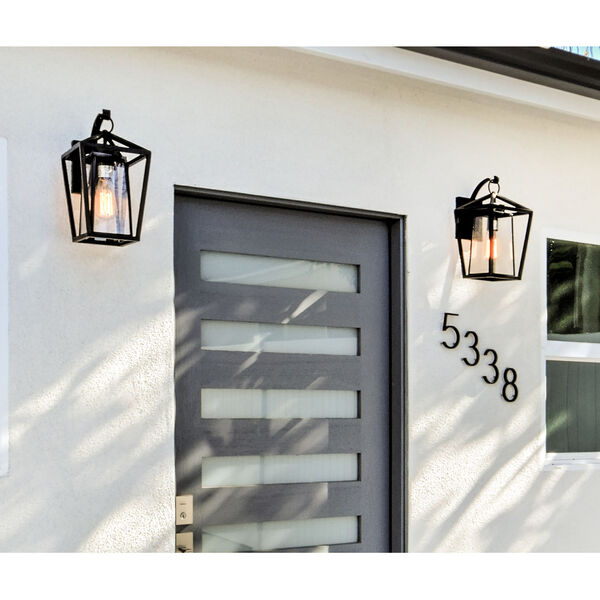 Artisan Black Seven-Inch One-Light Outdoor Wall Sconce, image 5