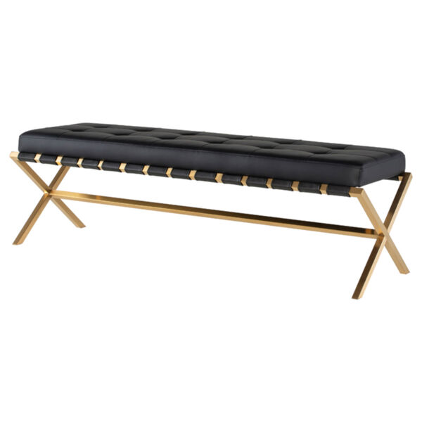 Auguste Black and Gold Bench, image 1