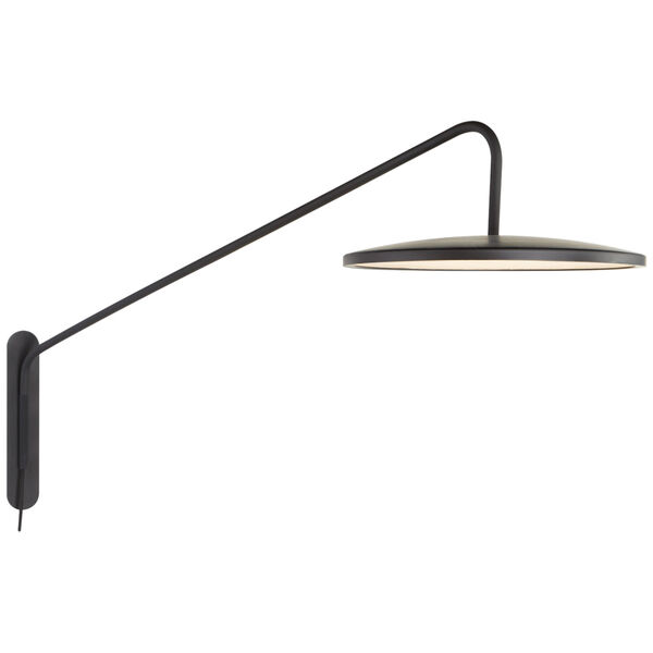 Dot 16-Inch Articulating Wall Light in Matte Black by Peter Bristol, image 1