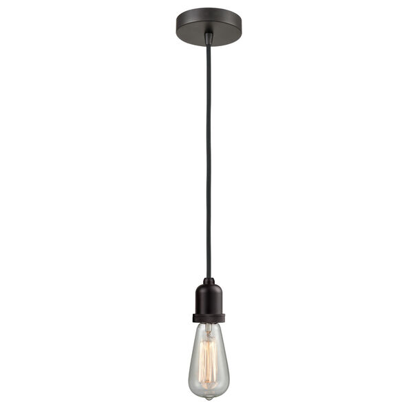 Whitney Oil Rubbed Bronze Two-Inch One-Light Mini Pendant with Black Cord, image 1