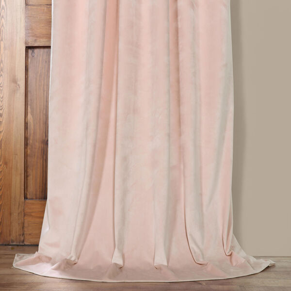 Pink 96 x 50 In. Plush Velvet Curtain Single Panel, image 5