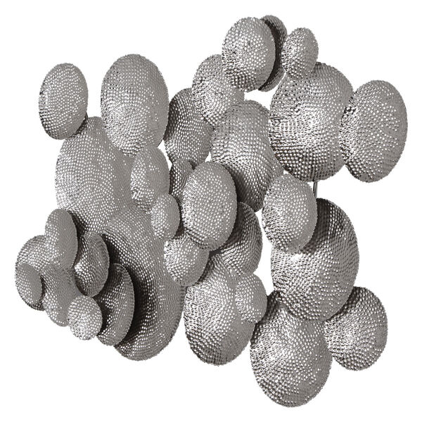 Cassava Gray Hammered Discs Wall Art, image 4