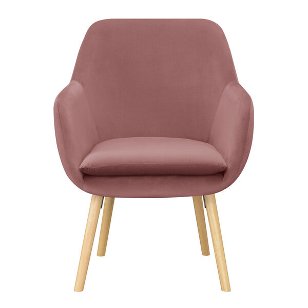 Take a Seat Blush Velvet Charlotte Accent Chair, image 6