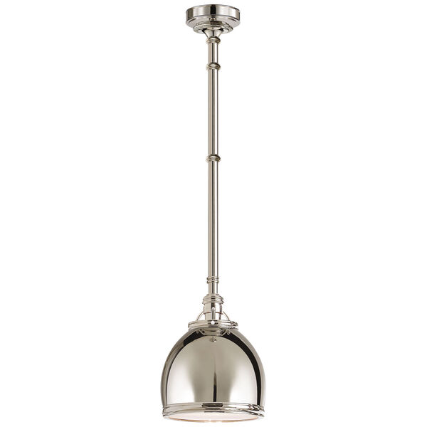 Sloane Single Pendant in Polished Nickel by Chapman and Myers, image 1