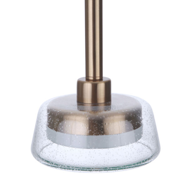 Centric Satin Brass LED Mini Pendant, image 5
