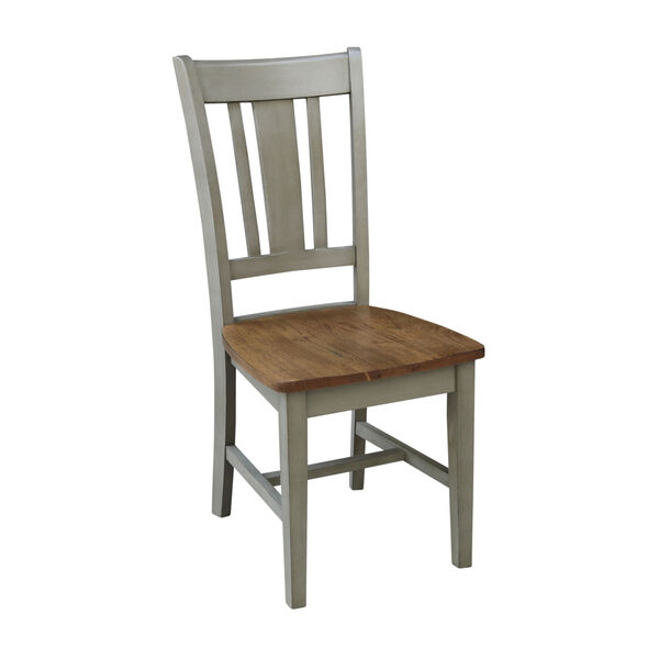 San Remo Hickory and Stone Splatback Chair, image 6