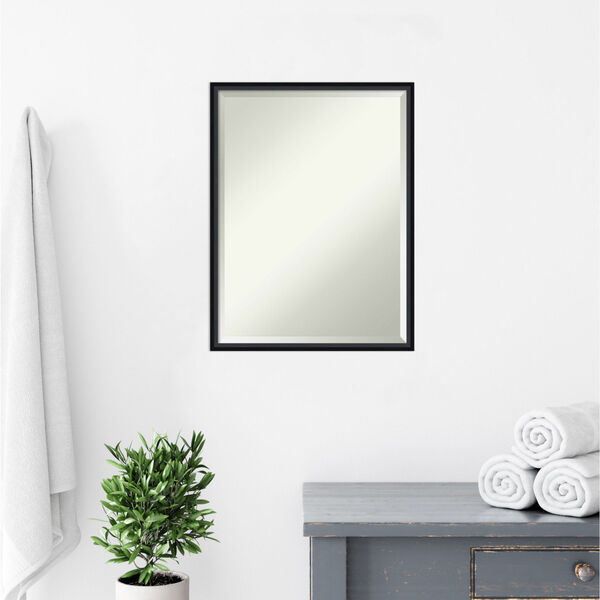 Lucie Black 19W X 25H-Inch Bathroom Vanity Wall Mirror, image 6