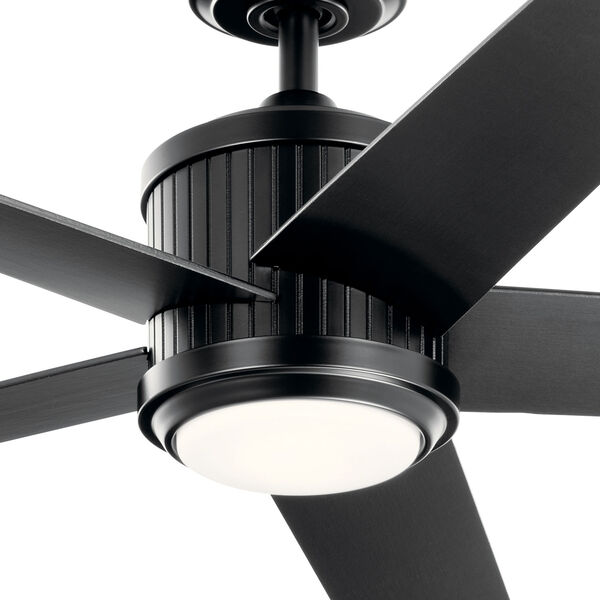 Brahm Satin Black Integrated LED Ceiling Fan, image 5