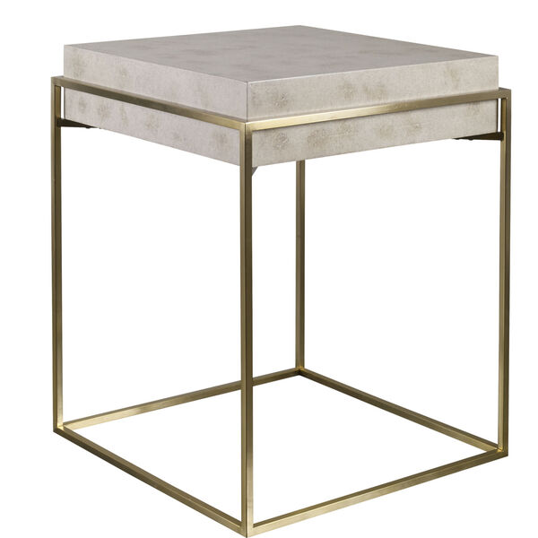 Inda Ivory Accent Table, image 1