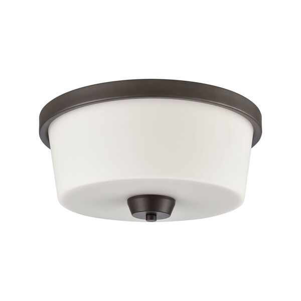 Winslow Brown Oil Rubbed Bronze Two-Light Flush Mount, image 2
