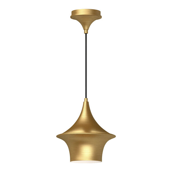 Emiko Brushed Gold One-Light Mini Pendant, image 1