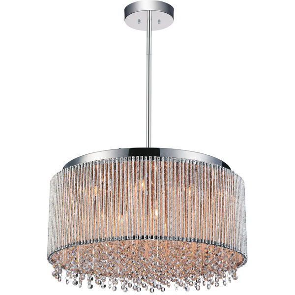 Claire Chrome 14-Light Chandelier with K9 Clear Crystal, image 1