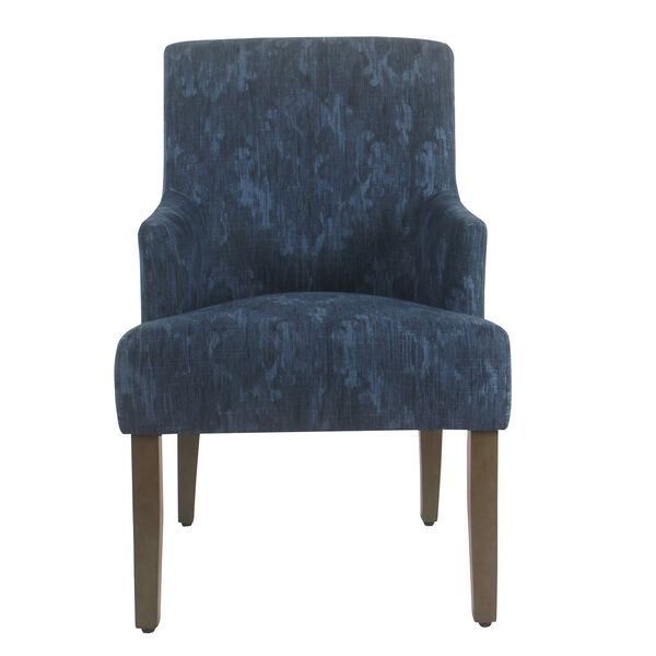 Patterned Indigo Dining Chair, image 2