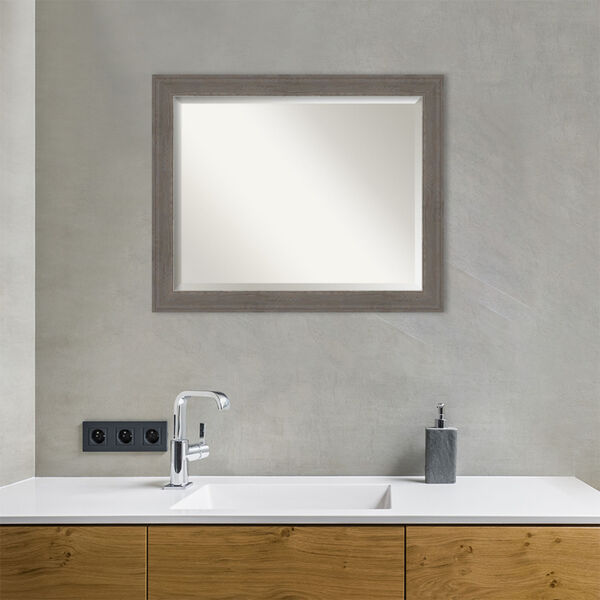 Alta Brown and Gray Bathroom Vanity Wall Mirror, image 3