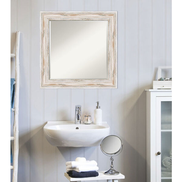 Alexandria White 25-Inch Bathroom Wall Mirror, image 4